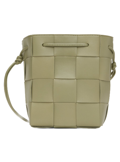 Сумка Bottega Veneta Small Cassette Cross-Body Bucket Bag Зелений | 680218 VCQC4