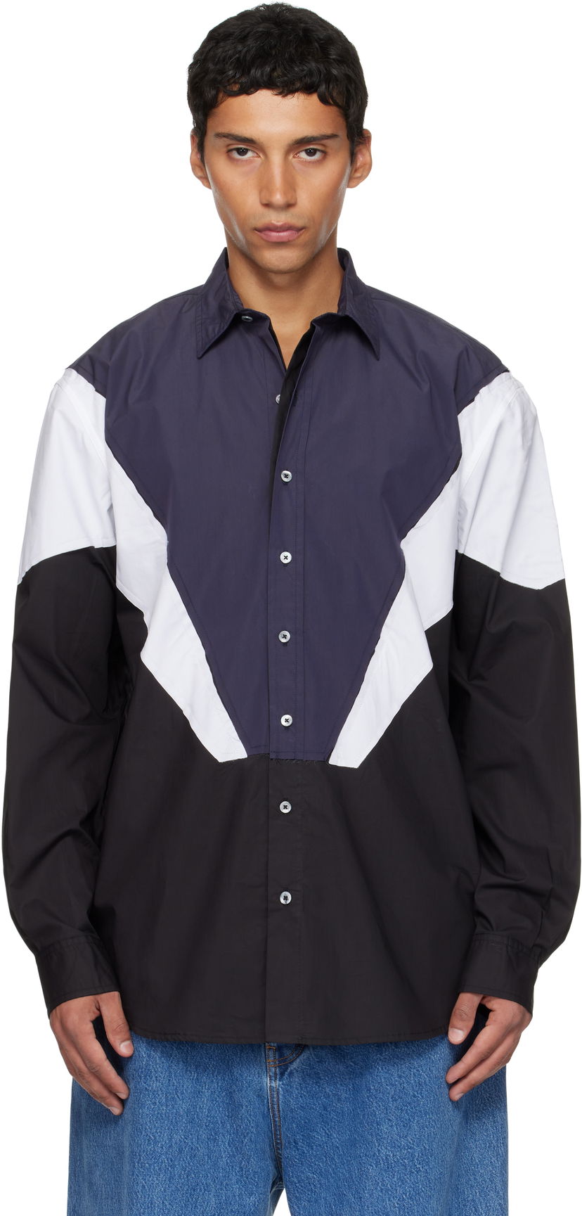 Сорочка VETEMENTS Vetements Tracksuit Panel Shirt Різнокольоровий | UH76SH860BN