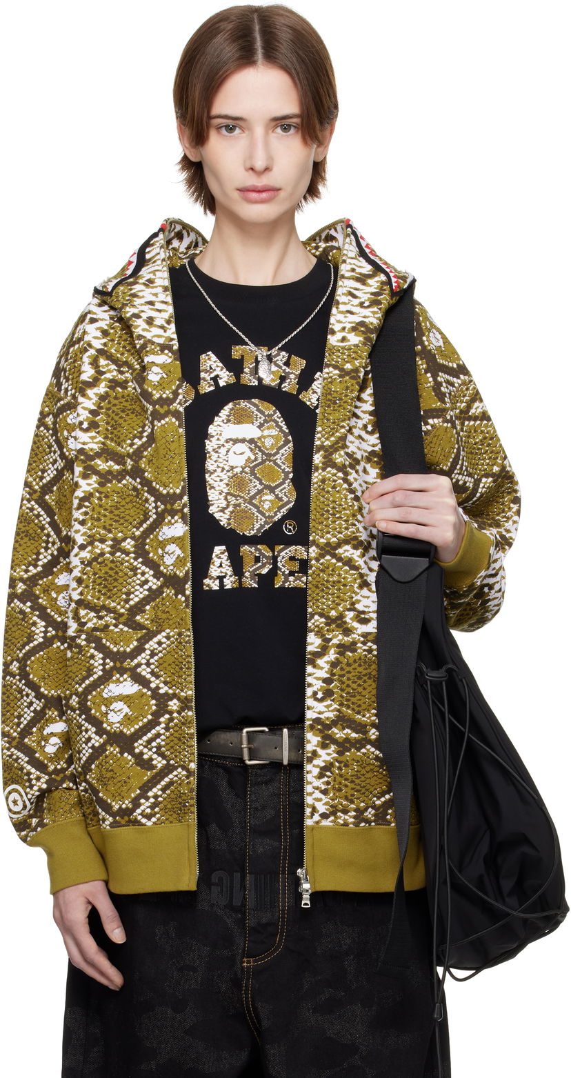 Світшоти BAPE A Bathing Ape Shark Exclusive Hoodie Зелений | Shark Hoodie