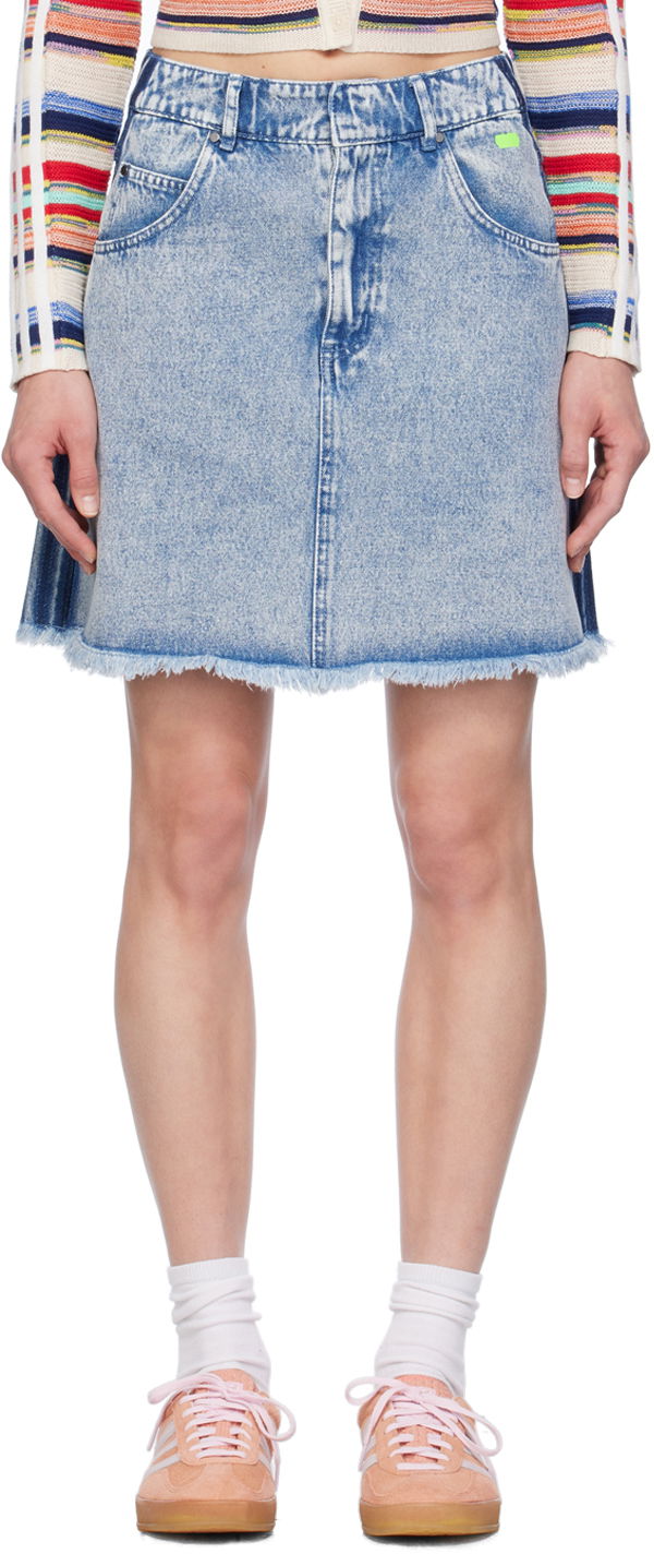 Спідниця adidas Originals Blue Edition Denim Miniskirt Синій | IU2509