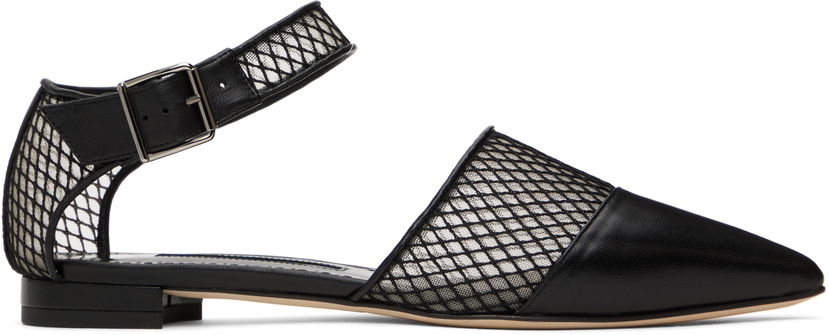 Спідниця Manolo Blahnik Manolo Blahnik Jatelah Mesh Ballerina Flats чорний | 424-1853