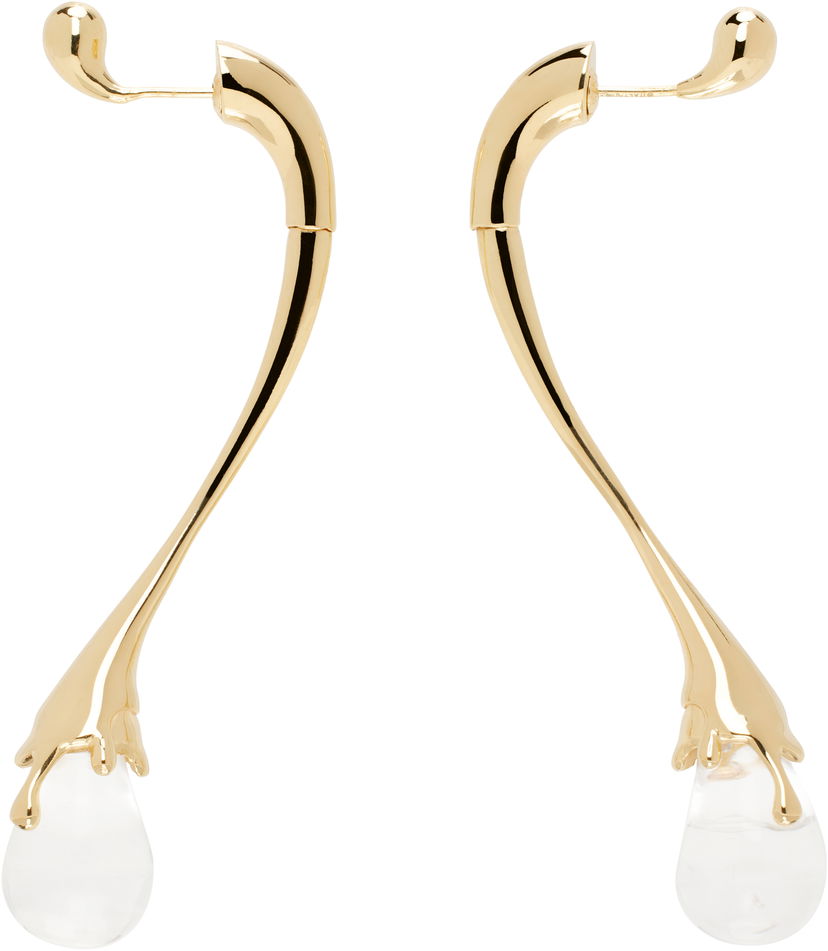 Сережки Bottega Veneta Drop Earrings With Gold Tone Finish Металік | 815299 V0GDM
