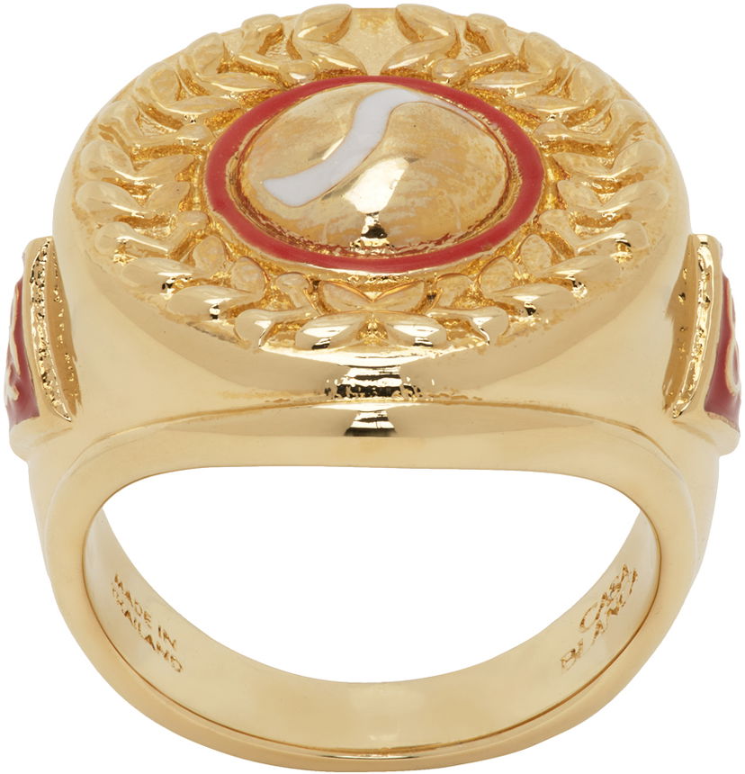 Кільце Casablanca Sports Medallion Ring бежевий | JW-174-01