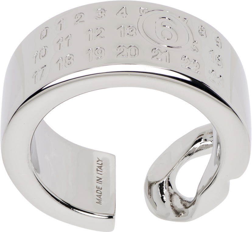 Кільце Maison Margiela Minimal Numeric Cuff Ring Металік | SM6UQ0103 P8371