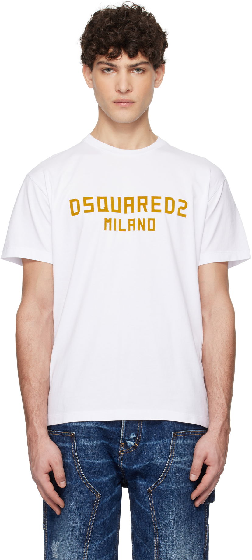 Футболка DSQUARED2 Dsquared2 Cool Fit Milano T-Shirt білий | S74GD1418_D20020