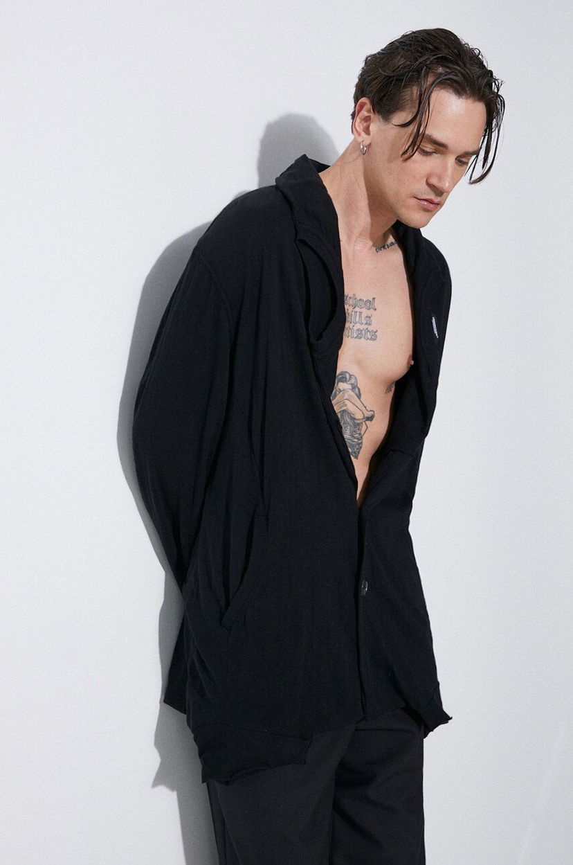 Світшоти UNDERCOVER Undercover Hooded Cardigan чорний | UC1D4102