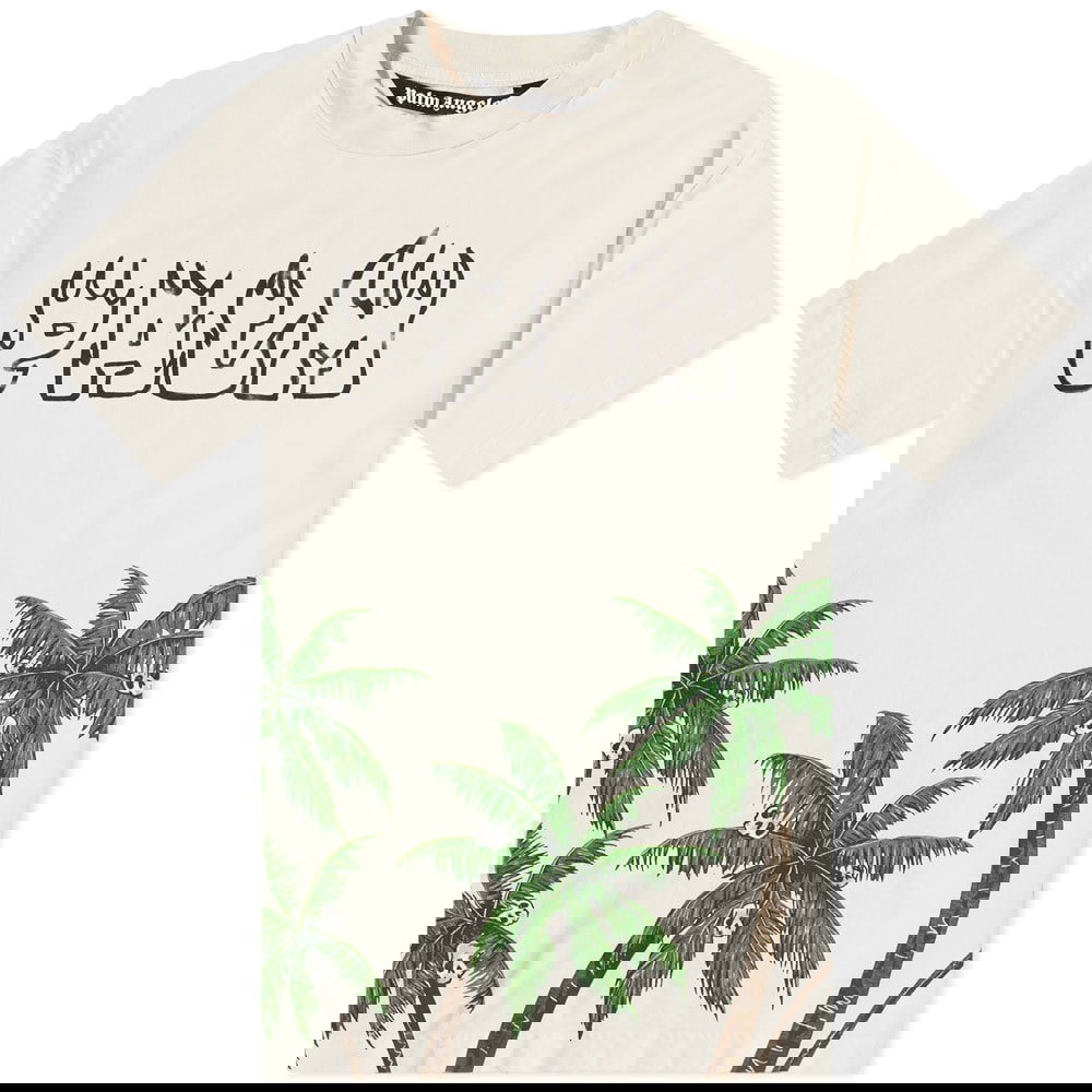 Футболка Palm Angels Palms and Skulls Tee бежевий | PMAA072S23JER0050155, 0