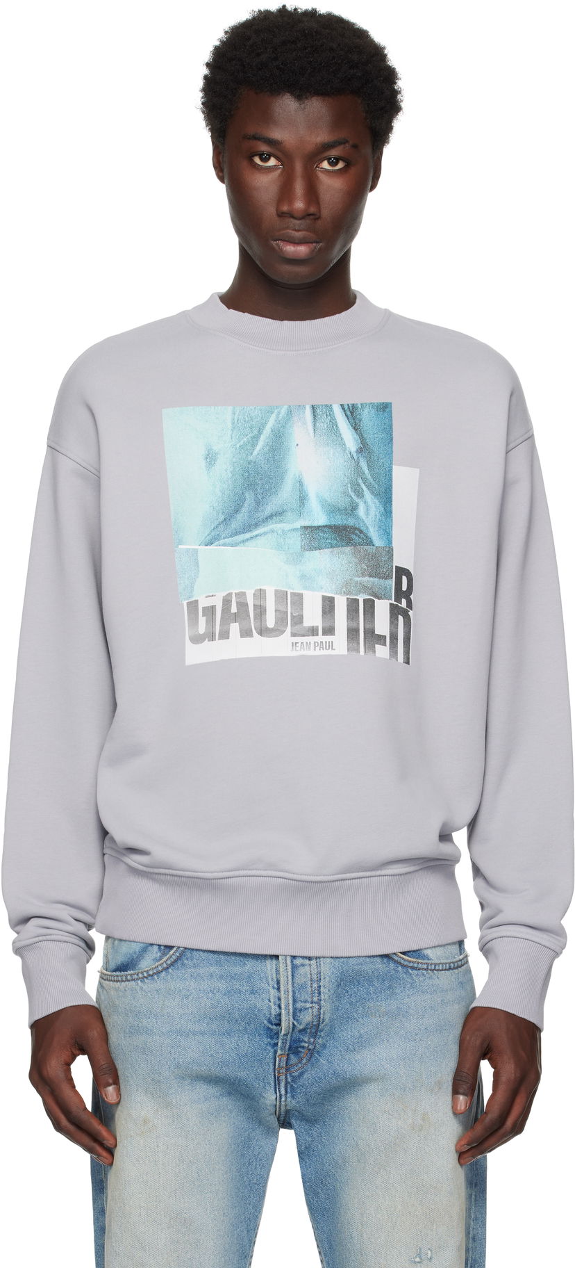 Світшоти Jean Paul Gaultier Jean Paul Gaultier Printed Sweatshirt Сірий | 25/03-W-TO295-J003-135557