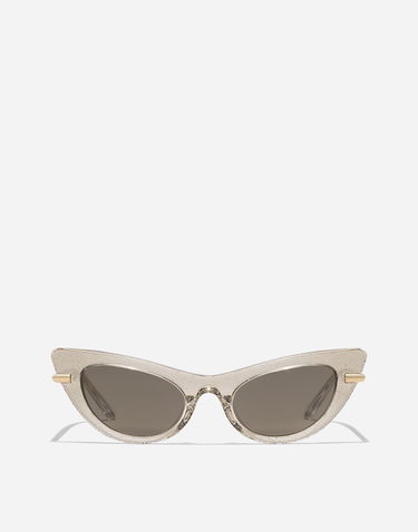 Сонцезахисні окуляри Dolce & Gabbana Dolce & Gabbana Mini Me Glitter Cat-Eye Sunglasses бежевий | VG400PVP35A9V000, 0