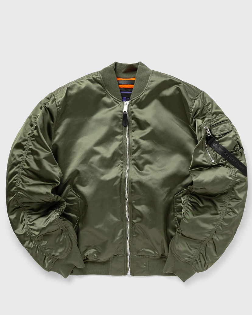 Куртка бомбер Alpha Industries Bomber & Flight Jackets-MA-1 UV Зелений | 146115UV-SAGE-GREEN