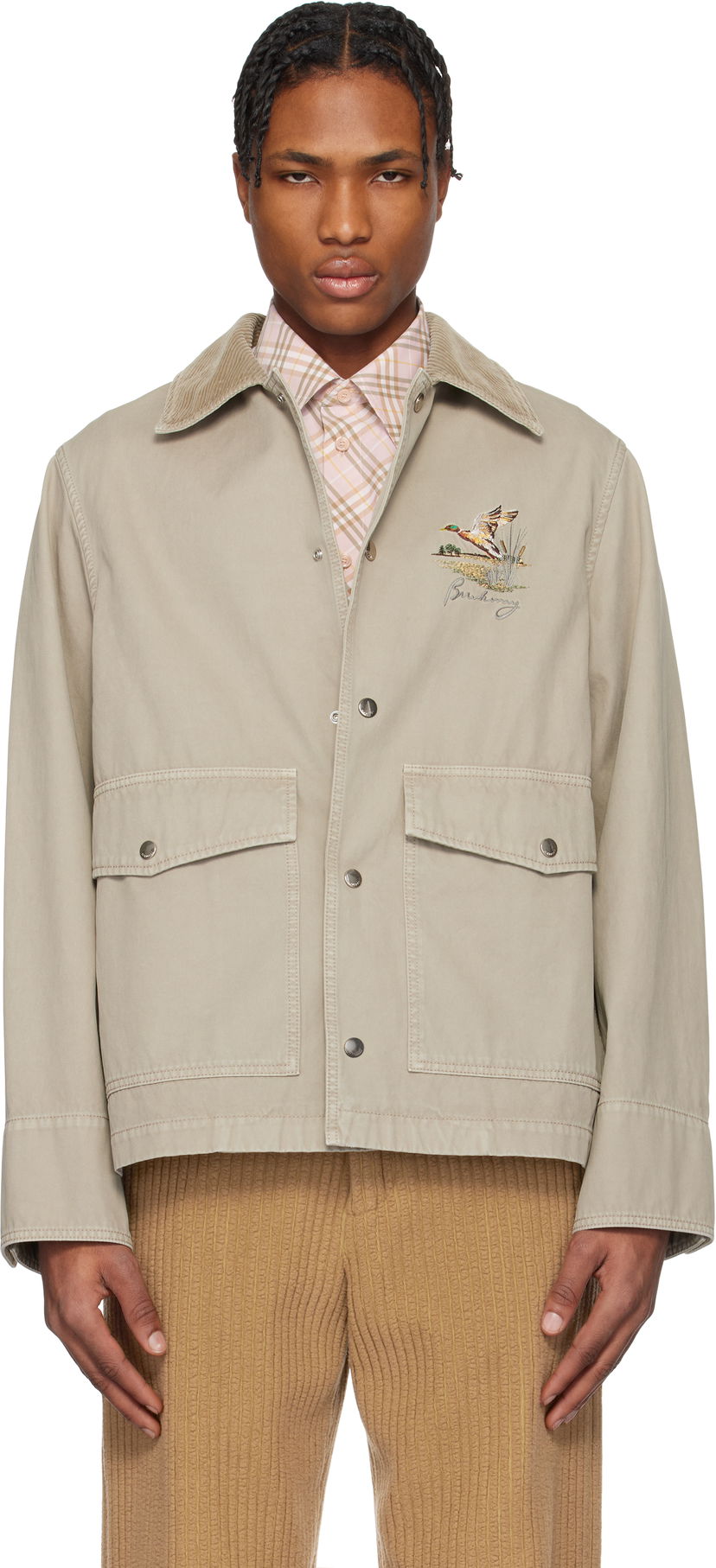 Куртка Burberry Burberry Field Cotton Jacket бежевий | 8101260