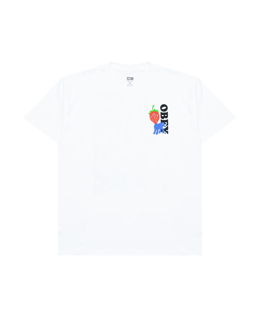 Футболка OBEY Obey Strawberry Graphic T-Shirt білий | 165264054-WHT