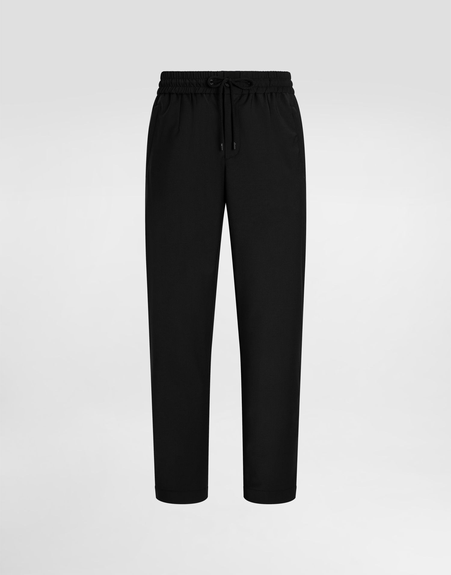 Штани Dolce & Gabbana Dolce & Gabbana Structured Wool Canvas Trousers чорний | GP14UTFURK8N0000, 0