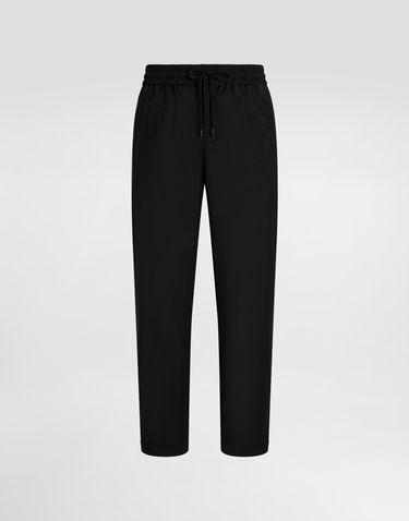 Штани Dolce & Gabbana Dolce & Gabbana Structured Wool Canvas Trousers чорний | GP14UTFURK8N0000, 0