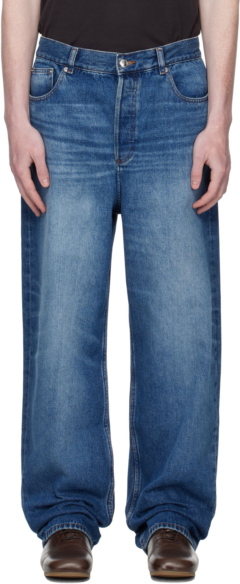 Джинси A.P.C. A.P.C. Solal Loose Fit Jeans Синій | COHAD-M09238