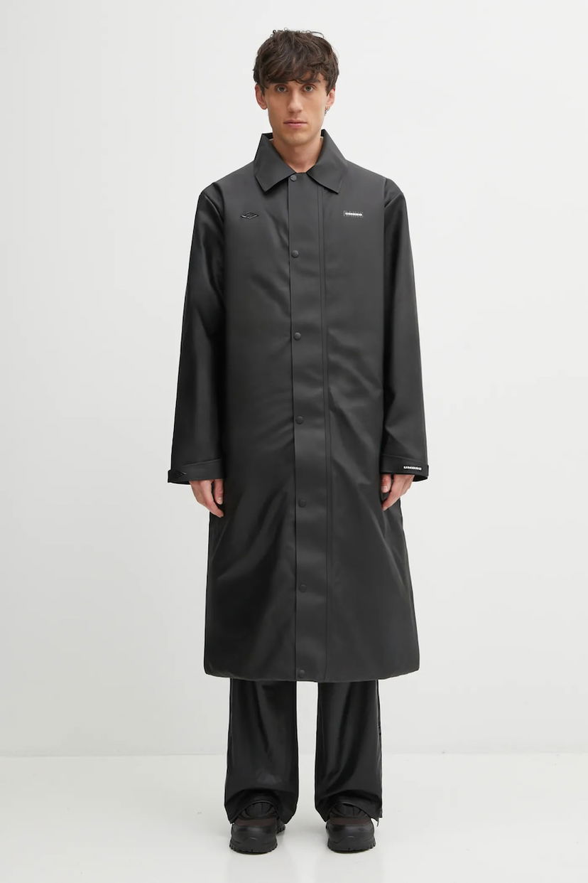 Дощовик Rains Waterproof Winter Long Coat Rains x Umbro чорний | 20920.01