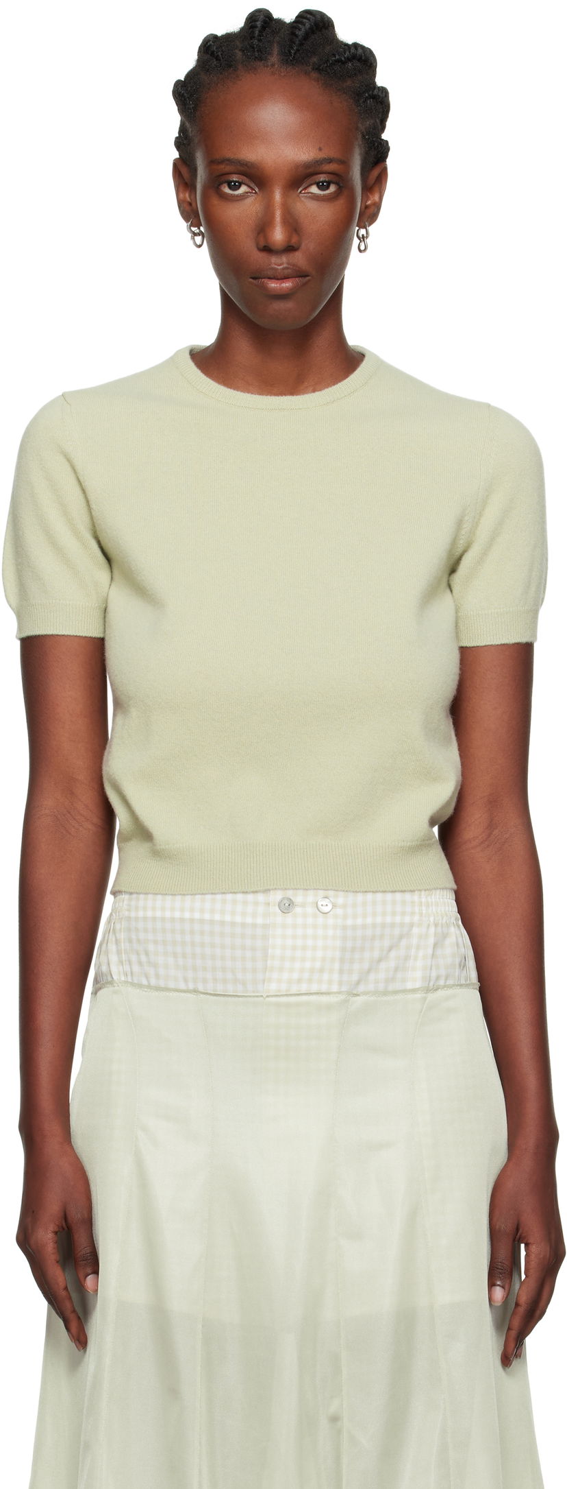 Cветр Maison Margiela Maison Margiela Crewneck Short Sleeve Sweater Зелений | S51HL0022 M13144