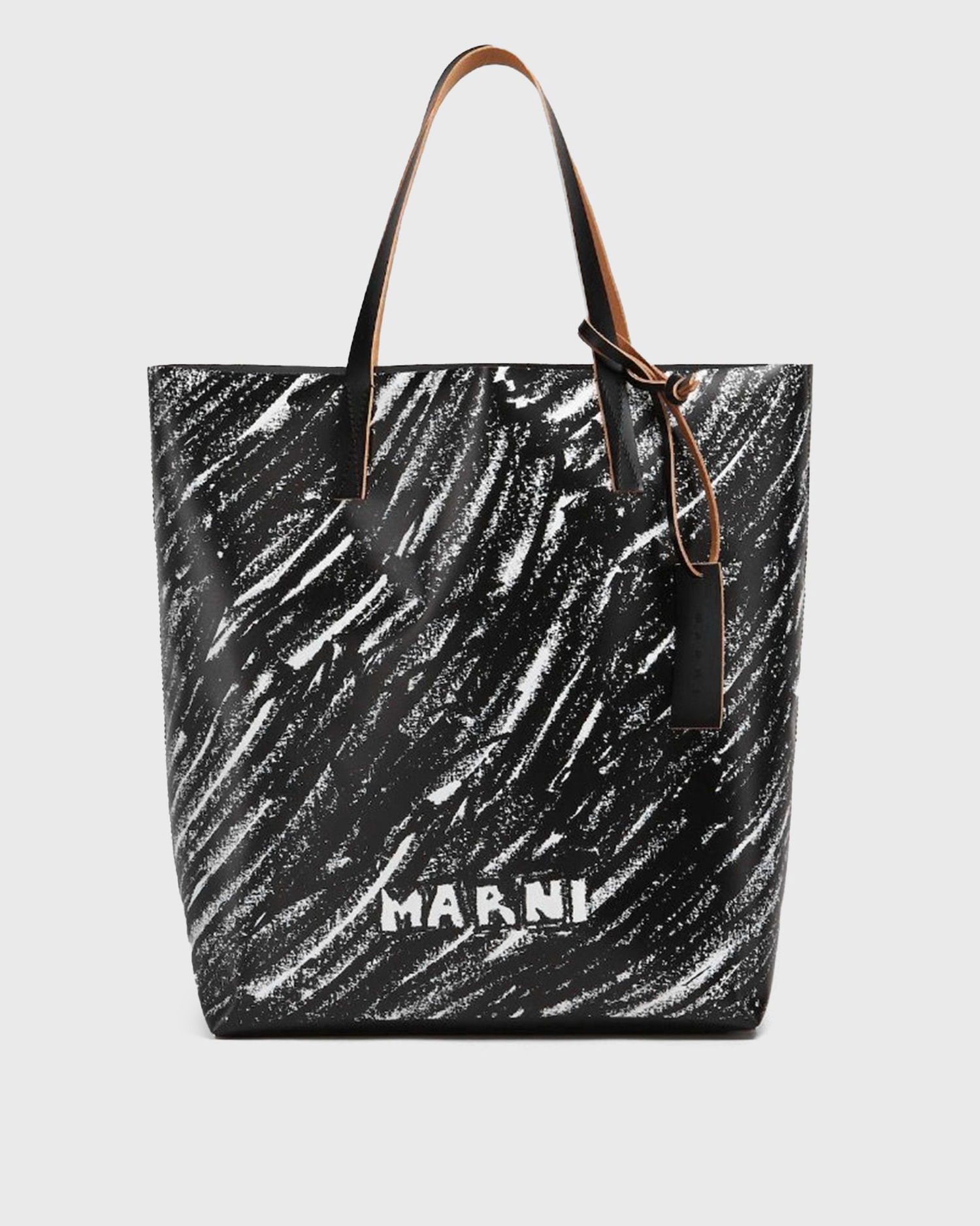 сумка-тоут Marni Scribble Print Tote Bag чорний | SHMQ0037A3-00N99, 0