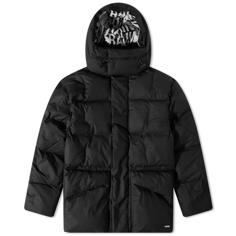 Пуховик Rains Block Puffer Jacket чорний | 15010-01, 0