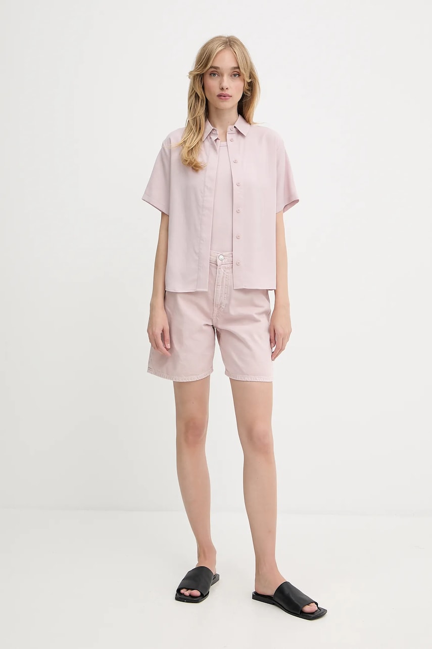 Шорти Samsoe Samsoe Samsoe Samsoe SASHELLY High Waist Shorts Рожевий | F25200013, 1