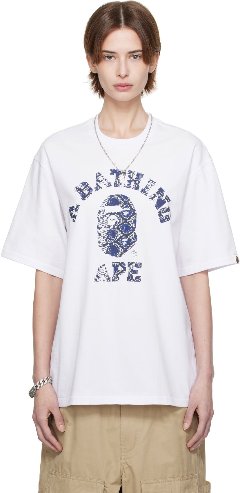 Футболка BAPE A Bathing Ape Exclusive Printed T-Shirt білий | Tee