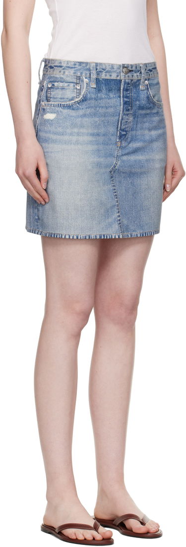 Спідниця rag & bone rag & bone Miramar Ponte Miniskirt Синій | WCW25PB0030703, 1