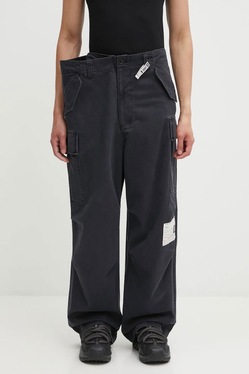 Штани карго Maison MIHARA YASUHIRO Maison MIHARA YASUHIRO HUGE LAYERED Cargo Pants чорний | A15PT056