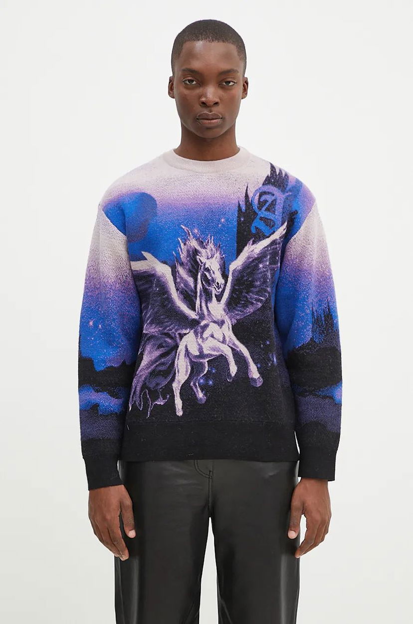 Cветр Aries Pegasus Knit Sweater Фіолетовий | AR2004002