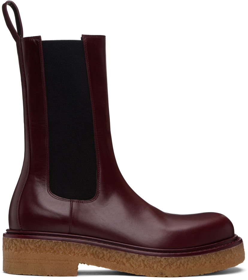 Одяг Bottega Veneta Bottega Veneta Haddock Chelsea Boots Бордовий | 806863V2WT06100
