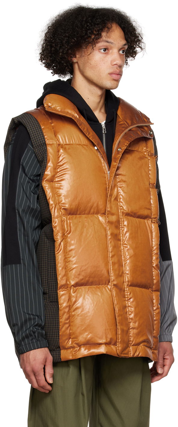 Жилет Feng Chen Wang Feng Chen Wang Deconstructed Down Vest Коричневий | FUF14VS04, 1
