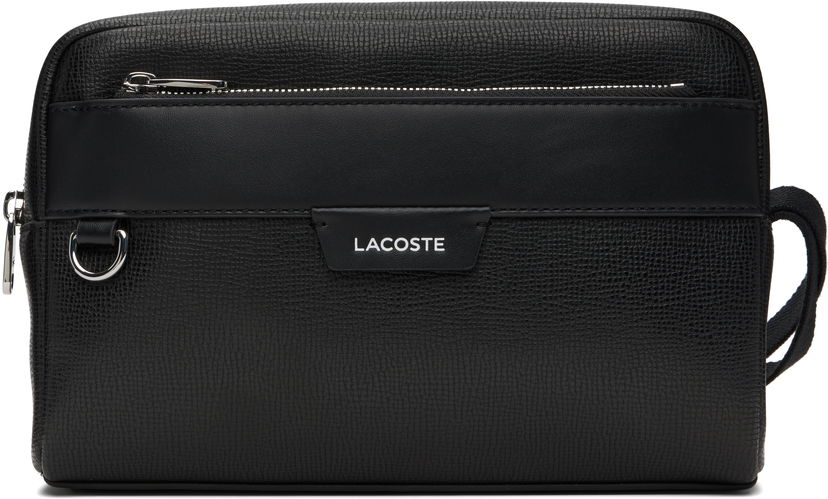 Дорожня сумка Lacoste Lacoste Ossian Leather Toiletry Pouch чорний | NH5046OI_000