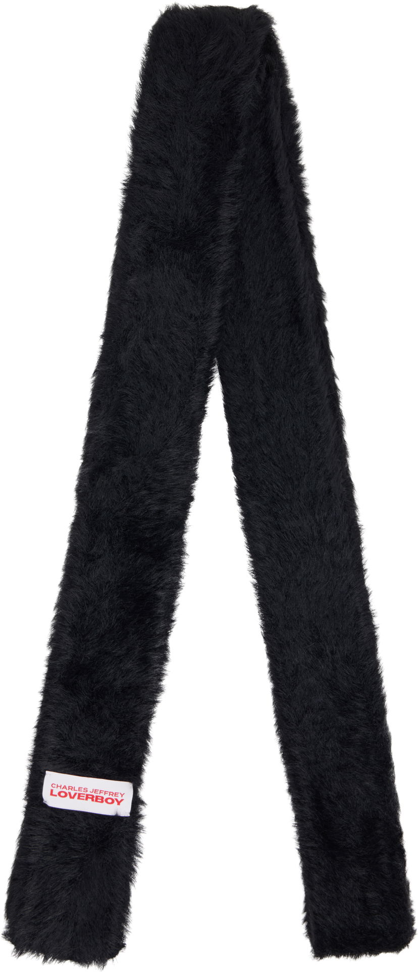 Шарф Charles Jeffrey Loverboy Charles Jeffrey LOVERBOY Fluffy Skinny Scarf чорний | 54140701