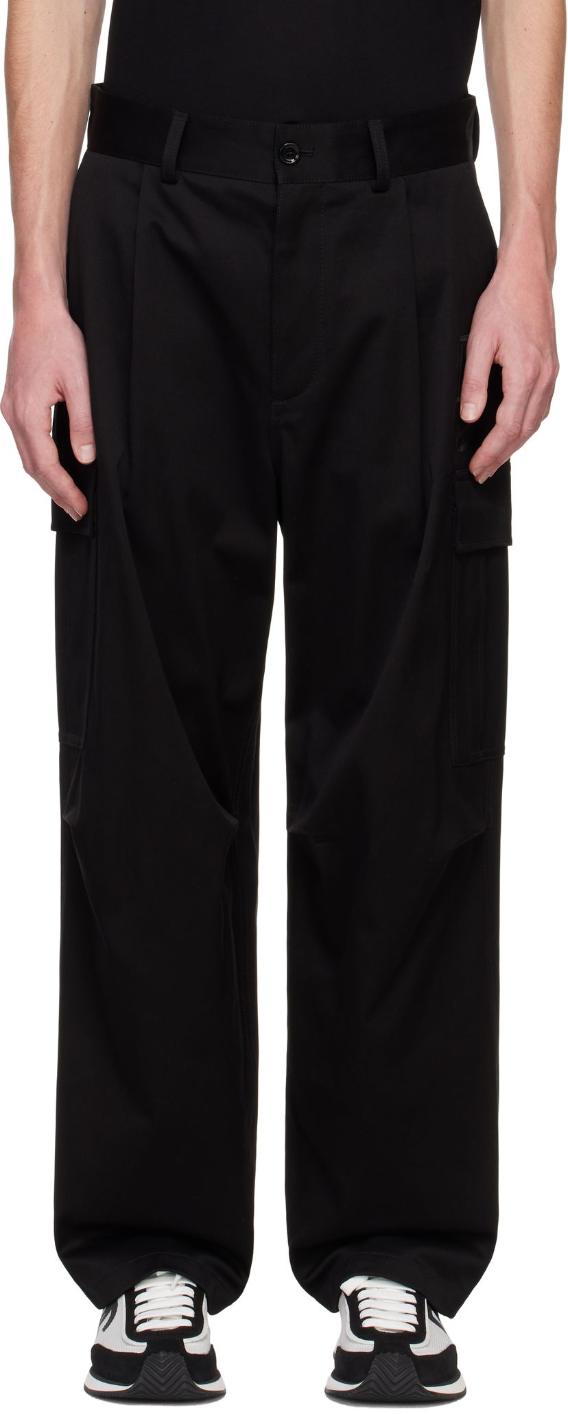 Штани карго Dolce & Gabbana Cargo Pants чорний | GP03KZFUFMU