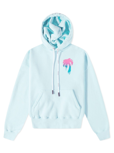 Світшоти Palm Angels I Love PA Popover Hoody Бірюзовий | PMBB058S23FLE0014084