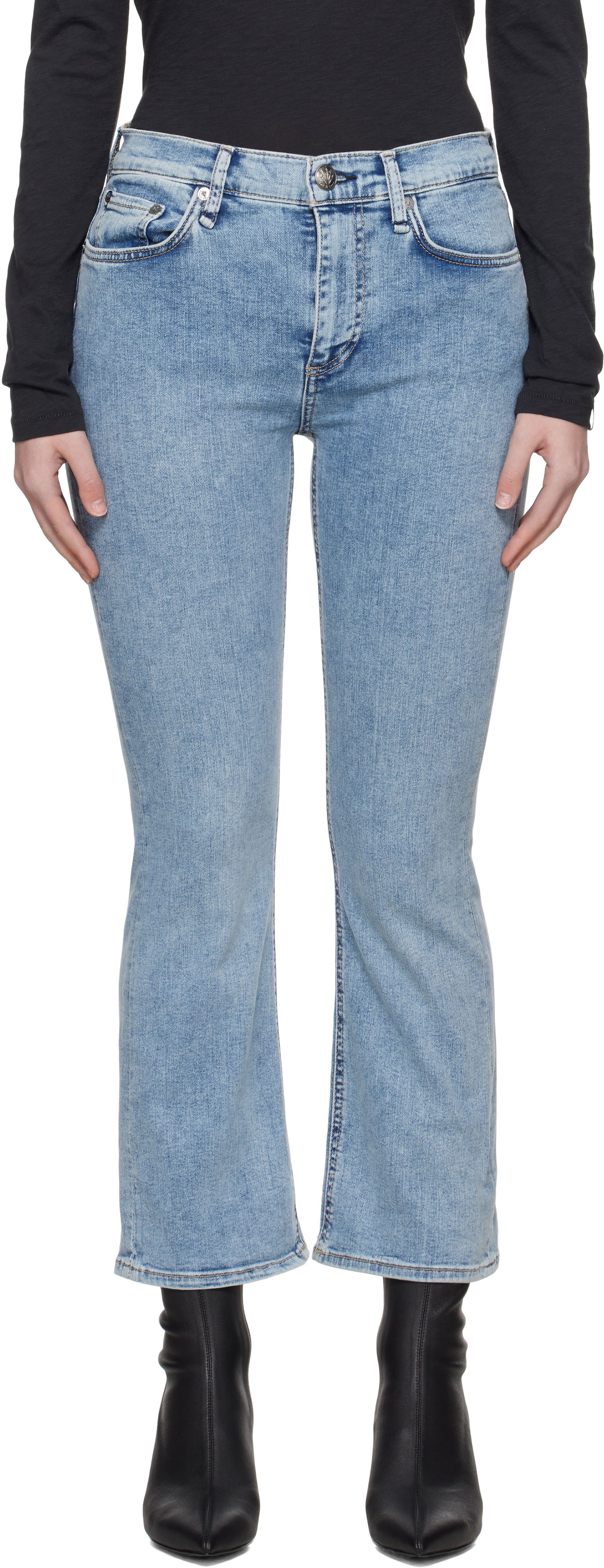 Джинси rag & bone Rag & Bone Epic Peyton Bootcut Jeans Синій | WDD24H2972EPSU, 0