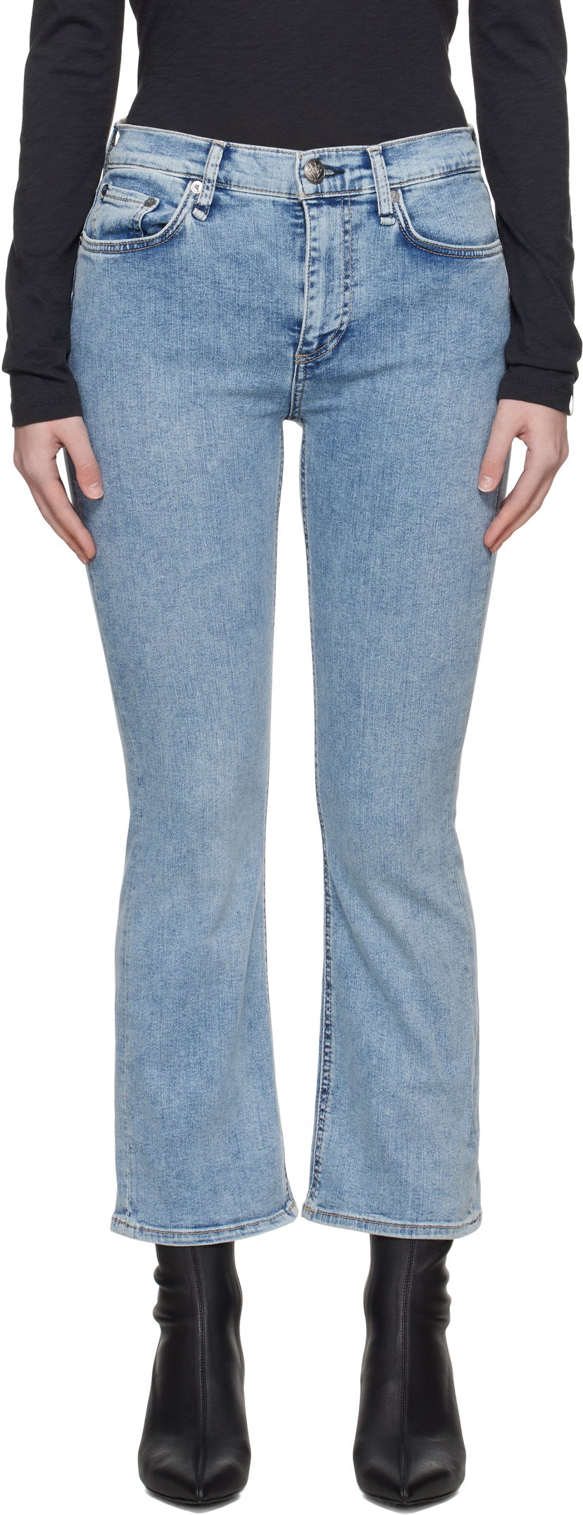 Джинси rag & bone Rag & Bone Epic Peyton Bootcut Jeans Синій | WDD24H2972EPSU