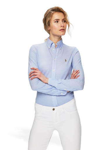 Сорочка Polo by Ralph Lauren Slim Oxford Shirt Синій | 211664427001