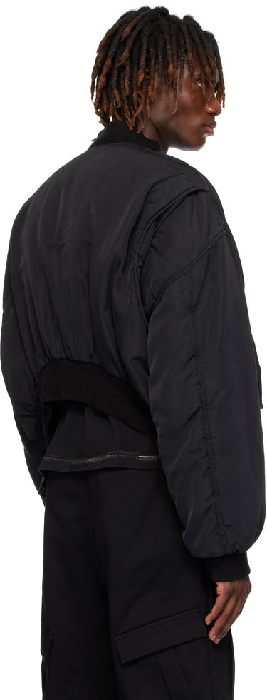 Куртка бомбер We11done We11done Curved Bomber Jacket чорний | WD-JP0-25-005-U-BK, 2