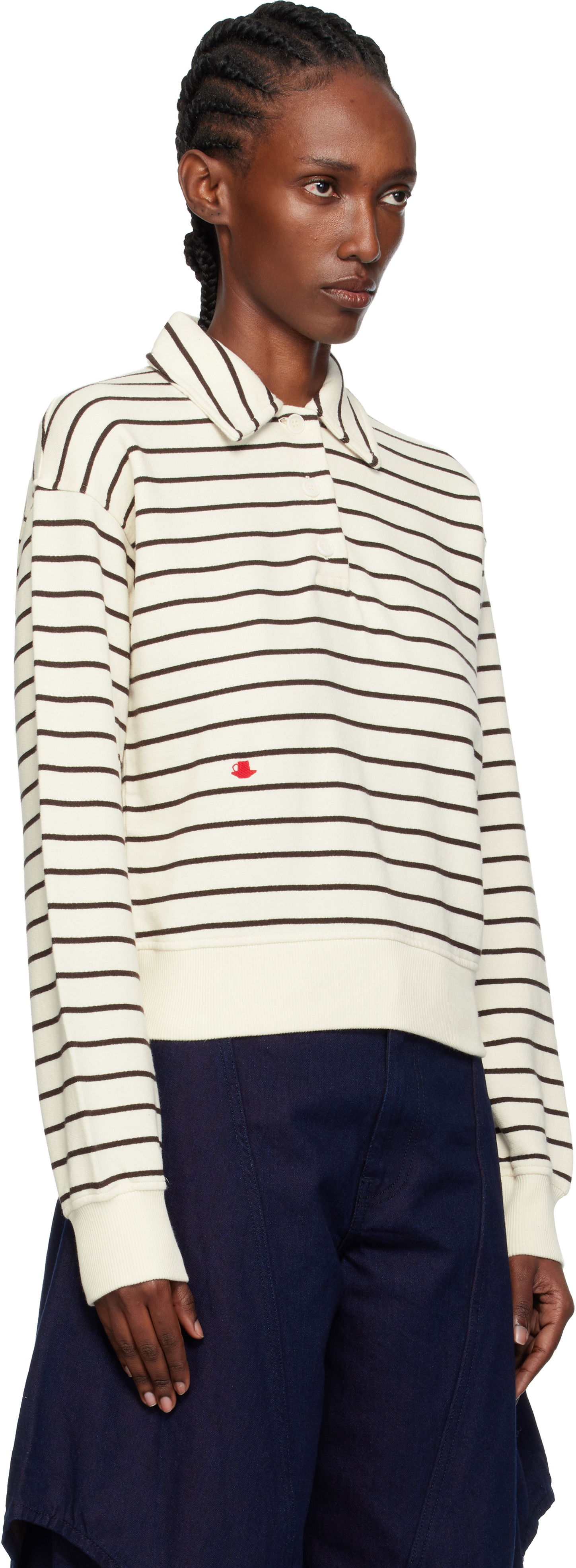 Сорочка поло JW Anderson JW Anderson Striped Polo Різнокольоровий | JW0243-PG1857, 1