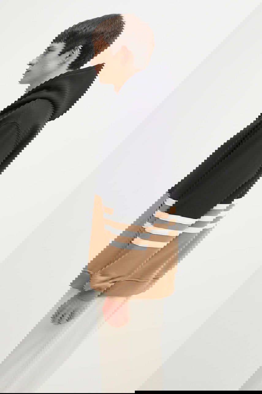 Світшоти adidas Performance ARCHIVE CUTLINE Color Block Striped Hoodie бежевий | JY2797, 1