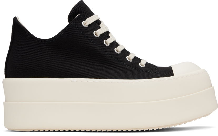 Кросівки та взуття Rick Owens Rick Owens DRKSHDW Hollywood Double Bumper Low чорний | DU01E3832 DO