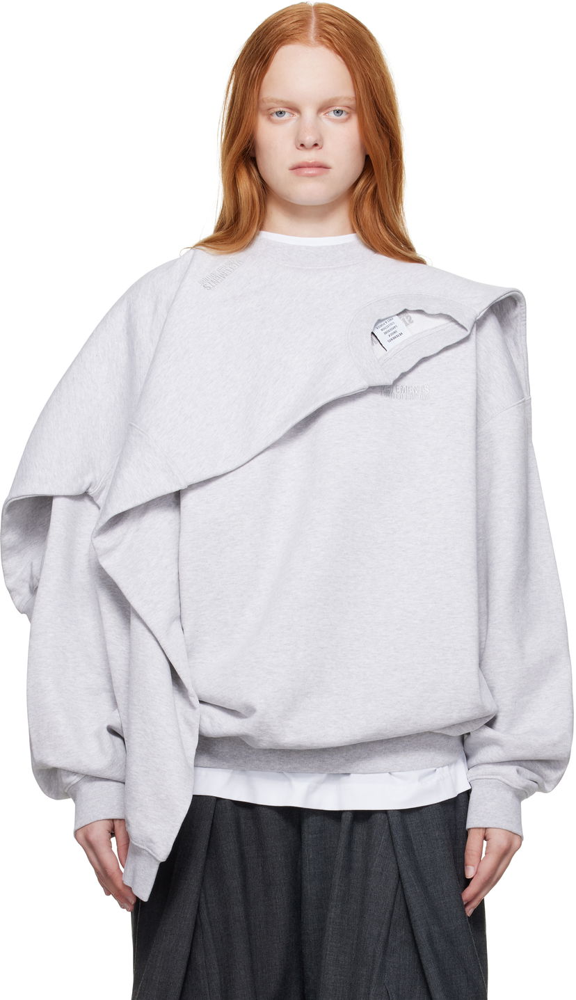 Світшоти VETEMENTS VETEMENTS Double Layered Sweatshirt Сірий | UH76CW400G