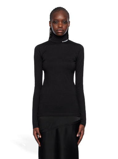 Cветр Jil Sander Printed Turtleneck чорний | J40GC0020_J70021