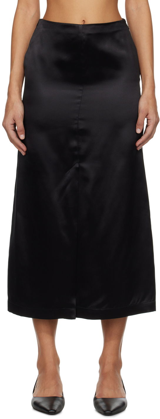 Спідниця Loulou de Saison Loulou de Saison Lys Midi Skirt чорний | LYS