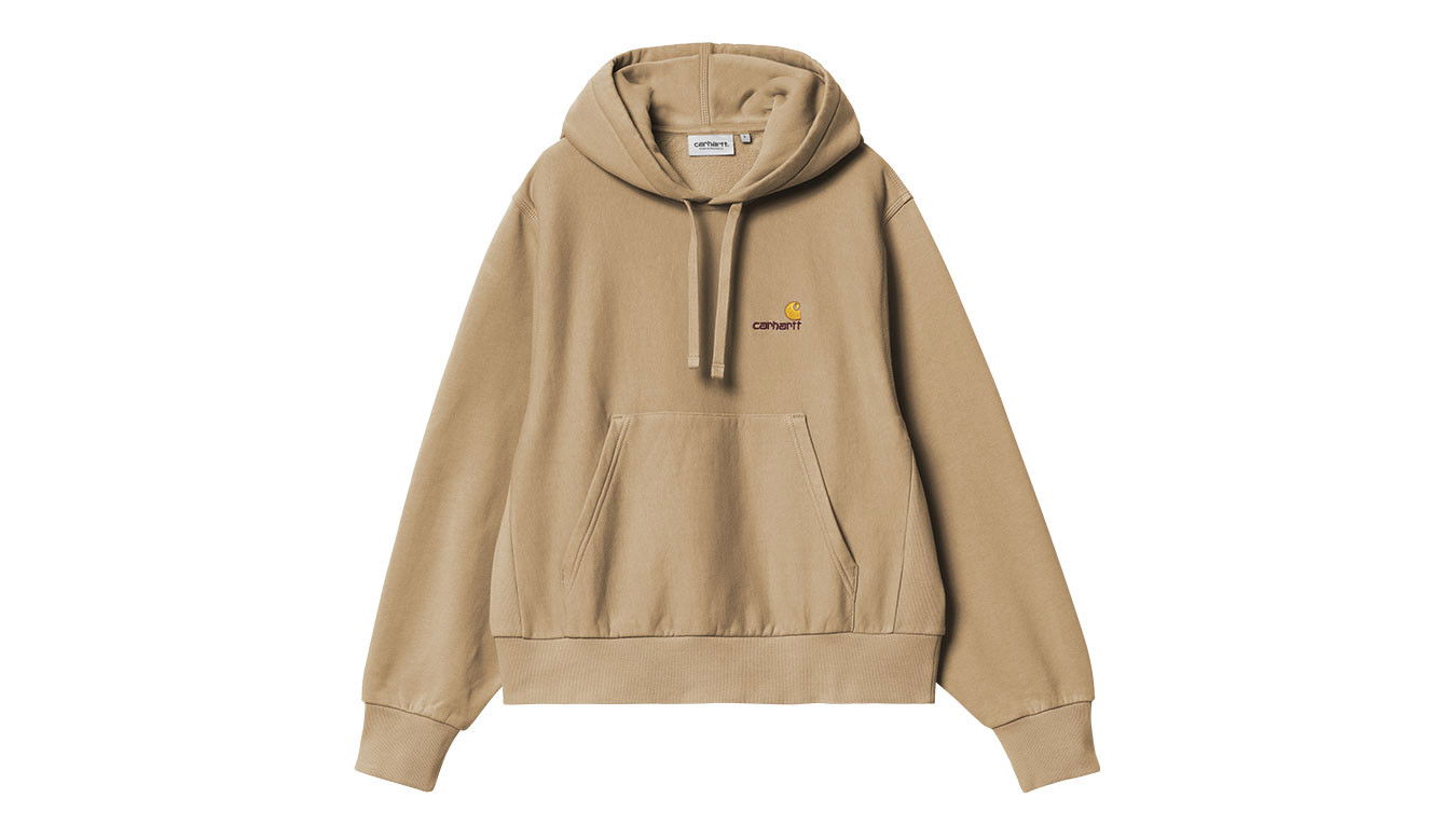 Світшоти Carhartt WIP W' HD American Script Sweat Ash Heather бежевий | I033650_482_XX, 0