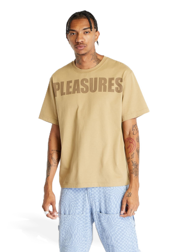 Футболка Pleasures Expand Heavyweight Short Sleeve Tee Brown Коричневий | P23F032 BROWN