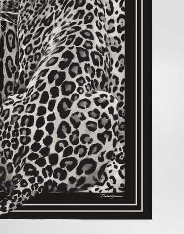 Шарф Dolce & Gabbana Leopard Silk Twill Foulard Різнокольоровий | FN090RGDCUVHI5LD, 3
