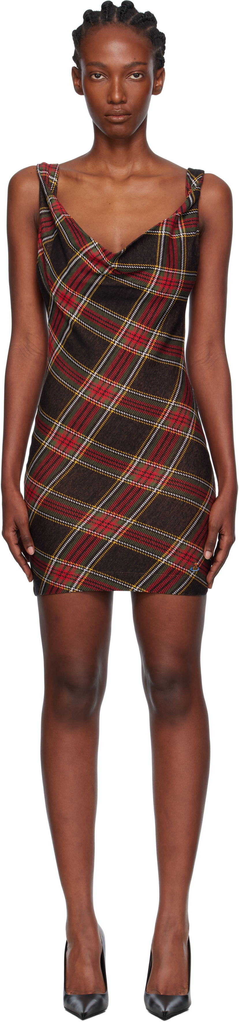 плаття Vivienne Westwood Vivienne Westwood Anna Plaid Pencil Minidress Різнокольоровий | 1601004T-J009T-