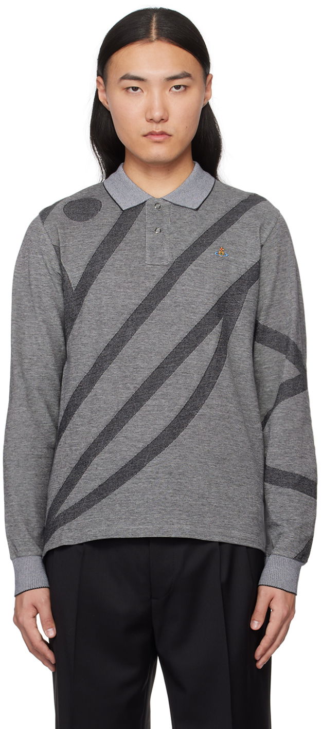 Сорочка поло Vivienne Westwood Polo Tee Сірий | 2H01000H-J0051-