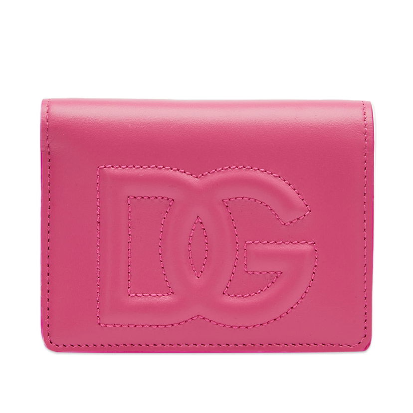 Гаманець Dolce & Gabbana Logo Leather Mini Wallet Glicine Рожевий | BI1211AG081-80441